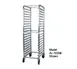 Winholt AL-1820B 20 Pan Full Height Mobile End Load Aluminum Bun / Sheet Pan Rack 1 image