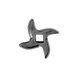 Alfa International 12 KN SS Chopper Knife, 12 hub size, star-shape 1 image