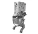 Alfa International APM-60D "J" Dough Hook, 60 Quart, Aluminum, Nsf 1 image