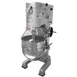Alfa International HD-60 Floor Model 60-80 qt Planetary Mixer with Timer, #12 HUB, 3-Speed, 4 hp 1 image