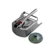 Alfa International PM-1 Countertop Hamburger Patty Press, Hand Operated, Aluminum Construction 1 image