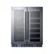 Summit ALFD24WBV 23" Glass Door Wine Refrigerator, Dual Temperature, 21 Bottles 2 image