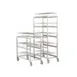 Alluserv 108CDR Induction Base Drying Rack with 108 Capacity and Removable Cradles, 5" Swivel Casters 1 image