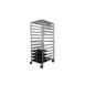 Alluserv AURSC20 20 Tray Mobile Aluminum Value Line Room Service Tray Cart 1 image