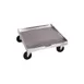 Alluserv SSRD01 Stainless Steel Glass Rack Dolly, 20x20, 200 lb, Silver, Swivel Casters 1 image
