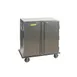 Alluserv TC21-18 Stainless Steel 18 Tray Elite Meal Delivery Cart w/ 2 Compartments 1 image