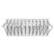 Alpine Industries ADI617-WHI Blueprint Pivot Rack, Wall Mount, White 1 image