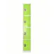 Alpine Industries ADI629-204-GRN Green Steel Storage Locker w/ 4 Doors, 4 Hooks - 72" H x 12"  1 image