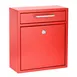 Alpine Industries ADI631-05-RED Mailbox, 10-4/10" X 4-1/2" X 12"H, Wall Mountable, w/ Key Lock 1 image