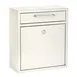 Alpine Industries ADI631-05-WHI Mailbox, 10-4/10" X 4-1/2" X 12"H, Wall Mountable, w/ Key Lock 1 image