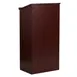 Alpine Industries ADI661-01 Speakers Podium Lectern, Floor Model, 23"W x 15"D, Wood, Mahogany Finish 1 image