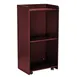 Alpine Industries ADI661-07-MA Mobile Hostess Stand with Wheels, Mahogany Finish, 1 Shelf 1 image