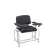 Alpine Industries ADI997-01-BLK-HD Bariatric Blood Drawing Chair, Padded, Polyurethane Upholstery, Black, 600 lbs 1 image