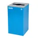 Alpine Industries ALP4450-KIT-BLU-M-MIX Metal Recycling Receptacle / Container 1 image