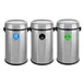 Alpine Industries ALP470-65L-1-R-T-CO Recycling with Trash & Compost Bin 1 image
