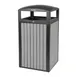 Alpine Industries ALP471-40-WD-GRY Trash Container, 40 Gallon (151 Liter) 1 image