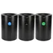Alpine Industries ALP475-50-BLK-R-T-CO Compost Bin with Recycling Can & Trash Receptacle 1 image