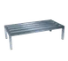 Winholt ALSQ-5-1220 20" x 60" x 12" Aluminum Tubular Stationary Dunnage Rack with 2000 lb. Capacity, NSF 1 image