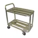 Winholt ALUC-2-2036-36H Aluminum 2-Shelf Stocking Utility Cart w/ 1200 lb. Capacity 1 image