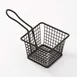 American Metalcraft FRYB443 Fry Basket, 4"L x 4"W x 3"H, Stainless Steel Black, 3.75" Wash Handle 1 image