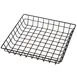 American Metalcraft SQGB12 Wire Grid Basket, 12" L x 12" W x 2" H Square Iron, Black Finish 1 image