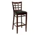 American Tables & Seating 523-BS Bar Stool with Grid Back and Beech Wood Frame, Upholstered Seat 1 image