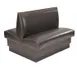 American Tables & Seating AD-36 GR5 46"L Double Plain Back, Fully Upholstered Booth, 36" Height 1 image