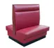 American Tables & Seating AD-48-D GR5 30"L Double Deuce Plain Back, Fully Upholstered Booth, 48" Height 1 image
