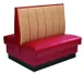 American Tables & Seating AD-486-D GR6 30"L Double Deuce 6 Channel Back, Fully Upholstered Booth, 48" Height 1 image
