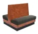 American Tables & Seating AD36-WBB-SS GR5 46"L Double Bead Board Back, Standard Seat Booth, 36" Height 1 image