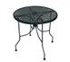 American Tables & Seating ALM30 30" Round Open Mesh Top Standard Height Outdoor Table 1 image