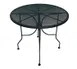 American Tables & Seating ALM36 36" Round Open Mesh Top Standard Height Outdoor Table 1 image