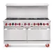 American Range AR-10-126L-SBR 60" Gas Restaurant Range w/ (10) Open Burners, (1) Standard Oven, (1) Cabinet Base, 355.000 BTU   1 image