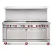 American Range AR-12 72" Gas Restaurant Range w/ (12) Open Burners, (2) Standard Ovens, 454.000 BTU 1 image