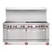 American Range AR-48G-4B 72" Gas Restaurant Range w/ (4) Open Burners, (1) 48" Griddle, (2) Standard Ovens, 278.000 BTU 1 image