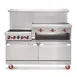 American Range AR-4B-12RG 36" Gas Restaurant Range w/ (4) Open Burners, (1) 12" Raised Griddle/Broiler, (1) Standard Oven, 183.000 BTU 1 image