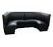 American Tables & Seating AS-36-12 GR4 180"L 1/2 Circle Plain Fully Upholstered Corner Booth, 36" Height 1 image