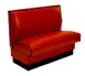 American Tables & Seating AS-42-W GR6 Plain Back Booth, Upholstered Wall Bench, 42" Height 1 image