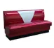 American Tables & Seating AS-42VN-W GR6 V Shape Back Booth, Upholstered Wall Bench, 42" Height 1 image