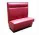 American Tables & Seating AS-48 GR6 46"L Single Plain Back, Upholstered Booth, 48" Height 1 image