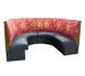 American Tables & Seating AS-483-12 GR5 180"L 1/2 Circle 3 Channel Back, Upholstered Corner Booth, 48" Height 1 image