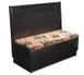 American Tables & Seating AS42-WBB-PSD GR4 46"L Single Deuce Bead Board Back, Wood Platform Seat, 42" Height 1 image