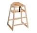 ATS HC-N High Chair, Wood Seat & Back, Beech with Natural Finish 1 image