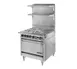 American Range HD34-1HT-4-1 34" Gas Heavy Duty Range w/ (4) Open Burners, (1) 11" Hot Top, (1) Standard Oven,190.000 BTU 1 image