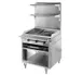 American Range HD34-CRB-1C 34" Gas Heavy Duty Range, 34" Full Charbroiler w/ Manual Controls, (1) Convection Oven, 120.000 BTU 1 image