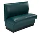American Tables & Seating QAS-36 GR4 46"L Single Plain Back, Upholstered Booth, 36" Height 1 image