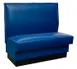 American Tables & Seating QAS-42 GR4 46"L Single Plain Back, Upholstered Booth, 42" Height 1 image
