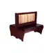 American Tables & Seating AWD-48W 60"L Double Plain Back, Wood Platform Booth, 42" Height 1 image
