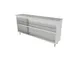 ATS MET-CDN-1572 15"x72" Stainless Steel Dish Cabinet with Double Undershelves 1 image
