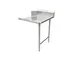 American Tables & Seating MET-CDT-30R 30" Clean Straight Dishtable w/ Right Table, 9" Backsplash, Stainless Steel Legs 1 image